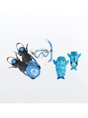 Kit de Mergulho Mares Sea Friends Infantil - Azul