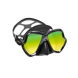 Máscara de Mergulho Mares X-Vision Ultra Liquidskin - Verde Espelhado
