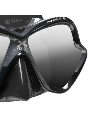Máscara de Mergulho Mares X-Vision Ultra Liquidskin - Cinza Espelhado