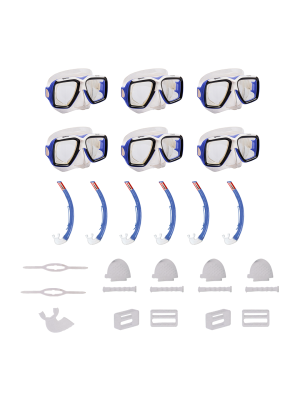 Kit de Mergulho Mares Rover com 6 Conjuntos - Azul
