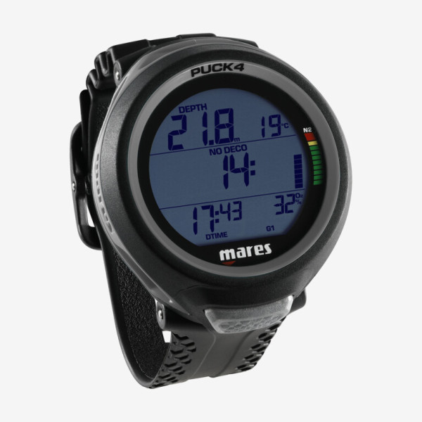 Computador de Mergulho Mares Puck 4 - Preto