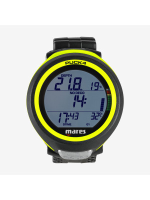 Computador de Mergulho Mares Puck 4 - Amarelo