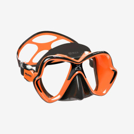 Máscara de Mergulho Mares X-Vision Ultra Liquidskin - Laranja