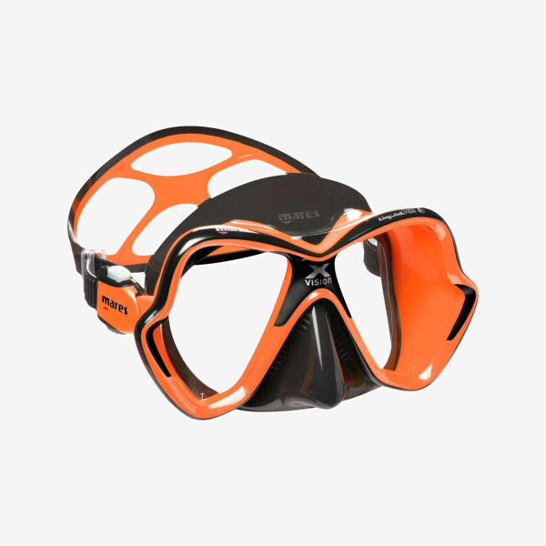 Máscara de Mergulho Mares X-Vision Ultra Liquidskin - Laranja