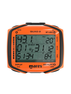 Computador de Mergulho Mares Quad 2 - Laranja