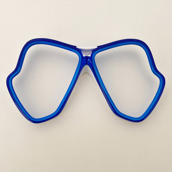 Aro Frame Máscara X-Vision Liquidskin - Azul Transparente